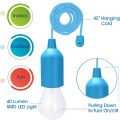 LED Portable Colorful Pull Light Bulb Tent Camping